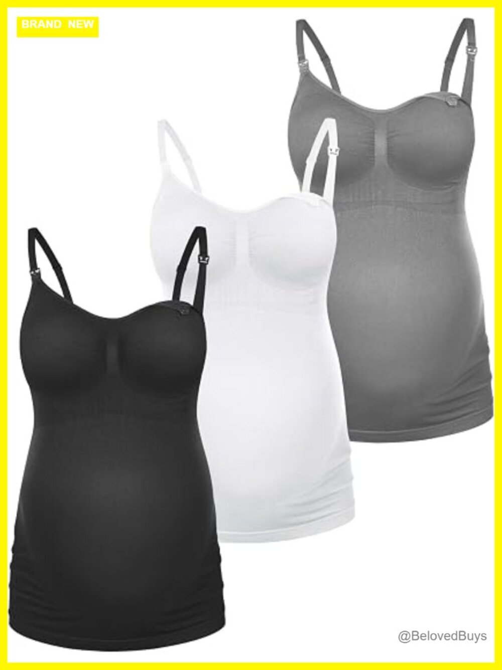 Support Nursing Tank Tops for Maternity Camisoles with Easy Breastfeeding Access